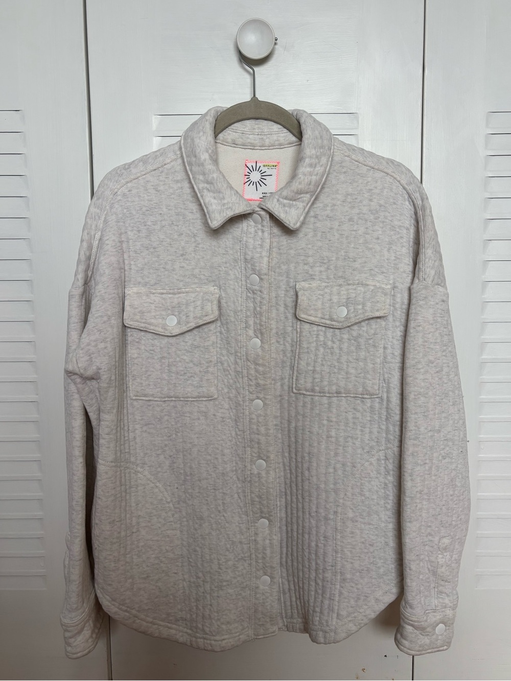 Aerie Oversized Button Up Shacket Size XXS